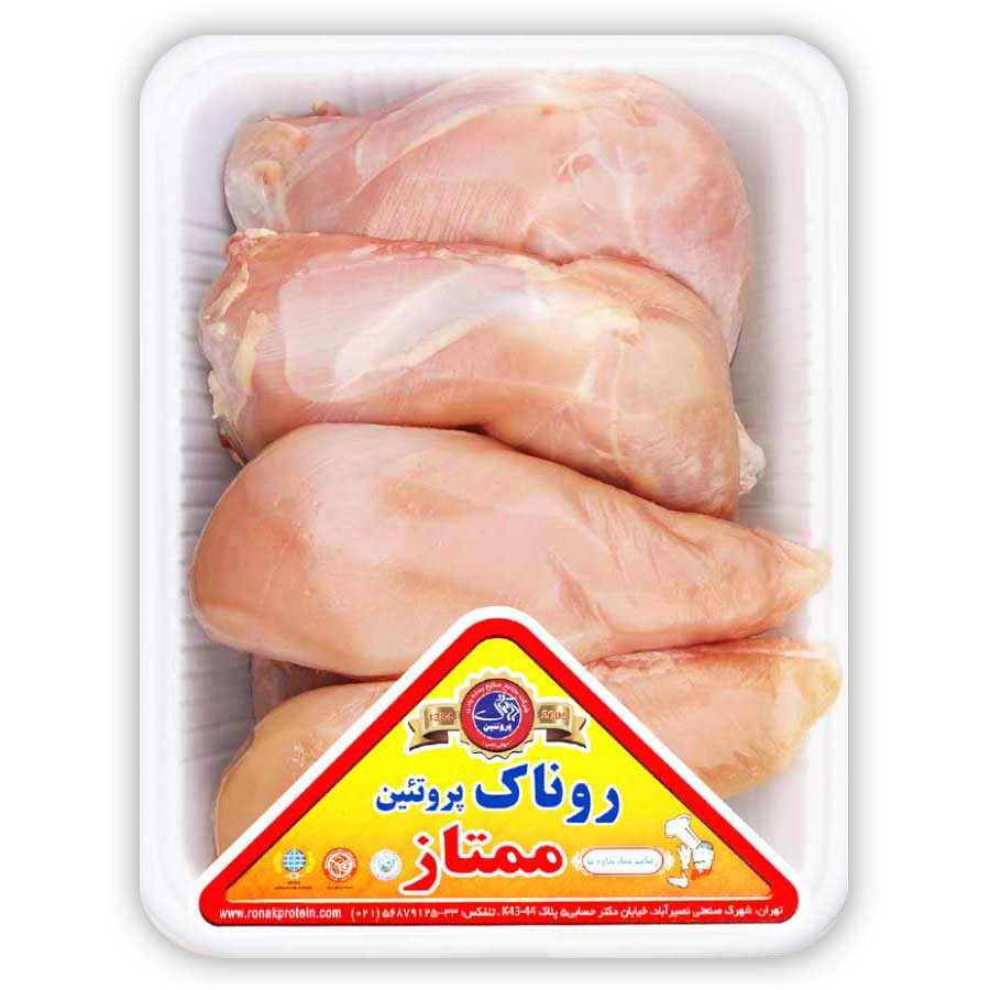 ران و سینه مرغ بدون پوست  ۱۸۰۰ گرم کشتار روز